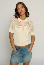MESH YOKE POLO