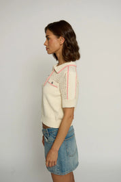 MESH YOKE POLO