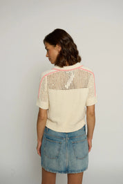 MESH YOKE POLO
