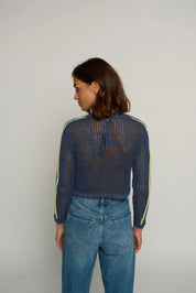 MESH STITCH CARDIGAN