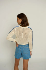 MESH STITCH CARDIGAN