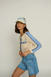 MESH STITCH CARDIGAN