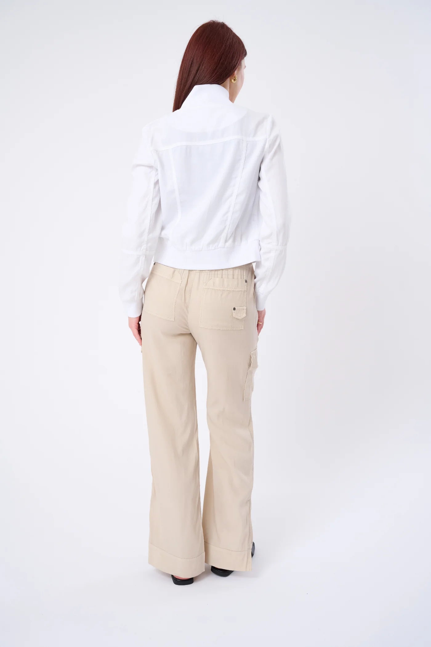 CARACAS STRETCH CUPRO WIDE-LEG CARGO PANT