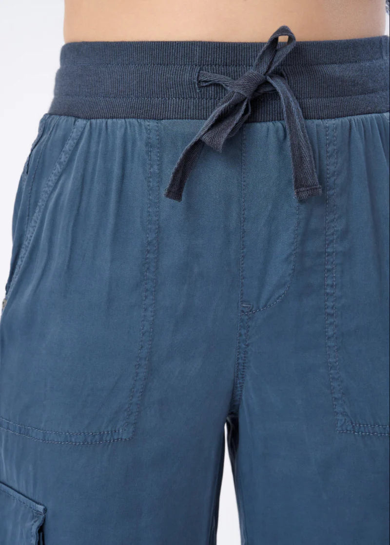 CARACAS STRETCH CUPRO WIDE-LEG CARGO PANT