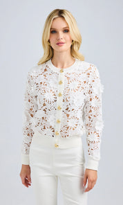 ERIN 3D LACE CARDIGAN
