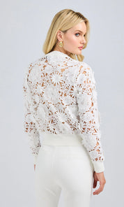 ERIN 3D LACE CARDIGAN