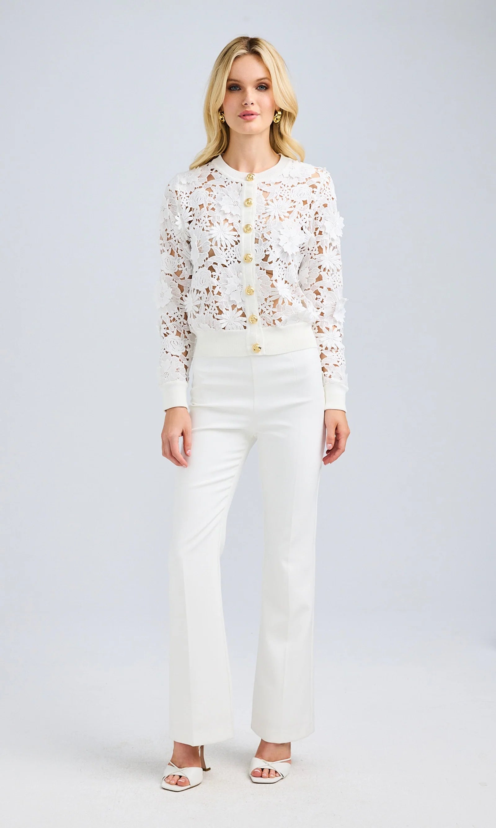 ERIN 3D LACE CARDIGAN