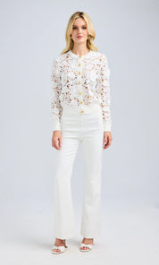 ERIN 3D LACE CARDIGAN