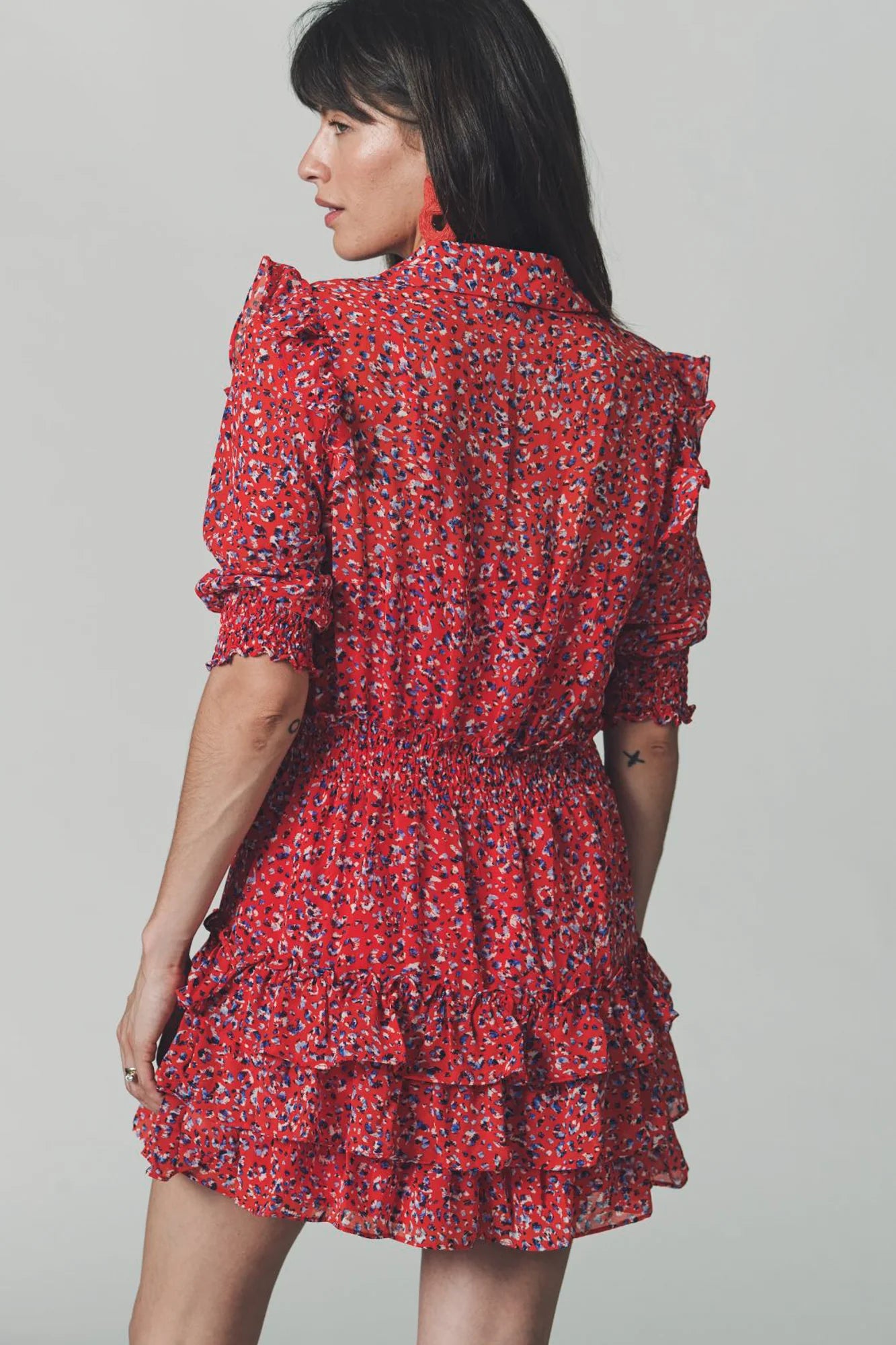 THE RUFFLED TIERED MINIDRESS