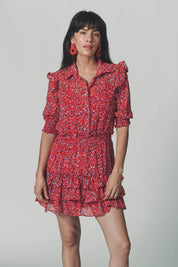 THE RUFFLED TIERED MINIDRESS
