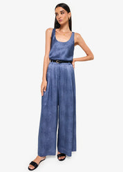 FABIAN HIGH RISE CHARMEUSE PANT | RAW DENIM