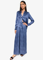 CROSBY SILK BLOUSE | RAW DENIM