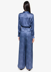 CROSBY SILK BLOUSE | RAW DENIM