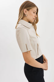 SEVANA | REVERSIBLE LEATHER JACKET