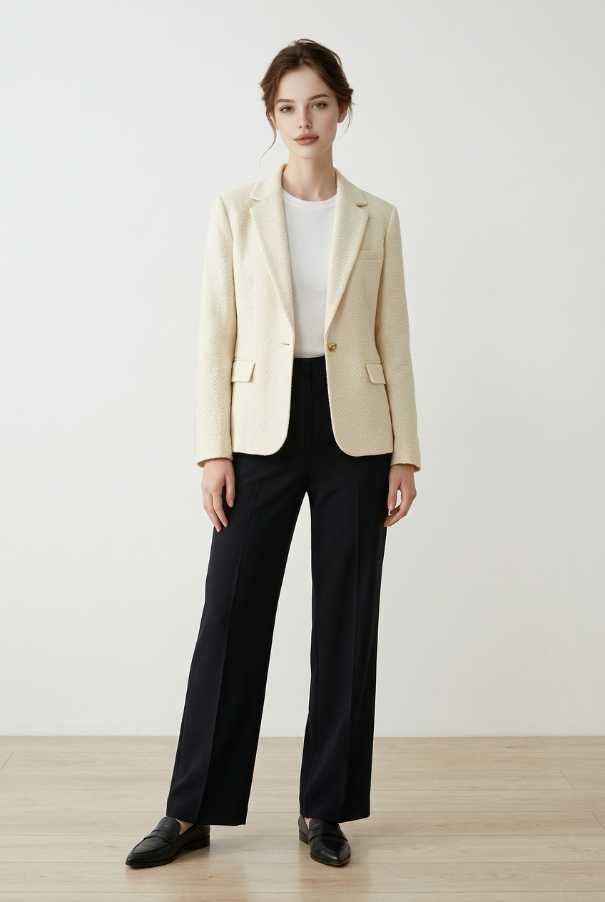 Button single-breasted blazer Fd3994