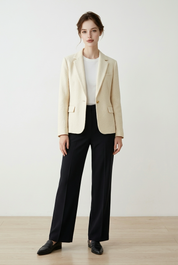 Button single-breasted blazer Fd3994