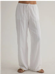 Wide Leg Pant - White