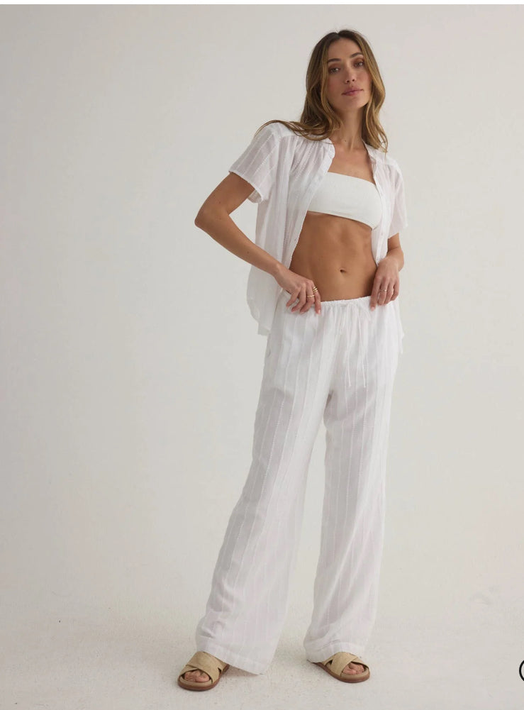 Wide Leg Pant - White