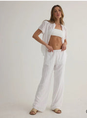 Wide Leg Pant - White