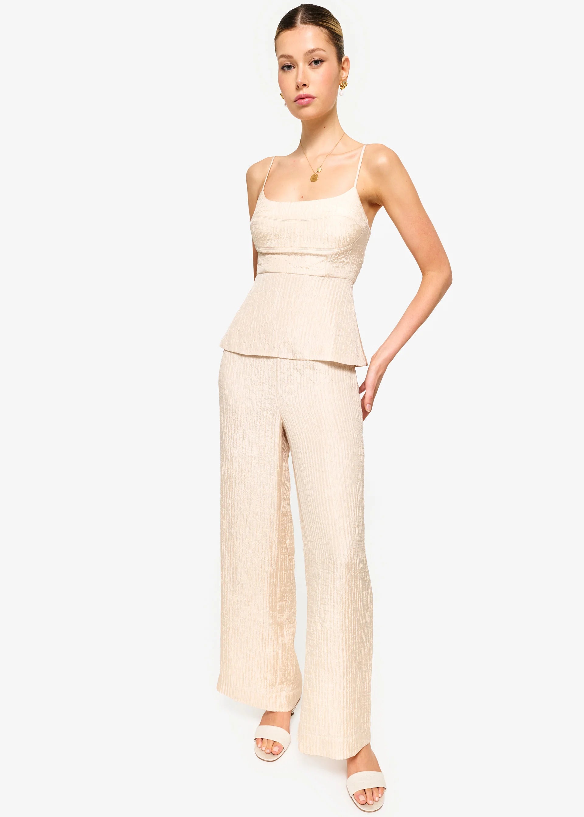 LISBON BUSTIER CAMISOLE BONE