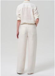 Brynn Drawstring Linen Trouser