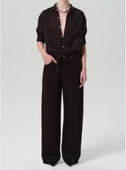 Brynn Drawstring Linen Trouser