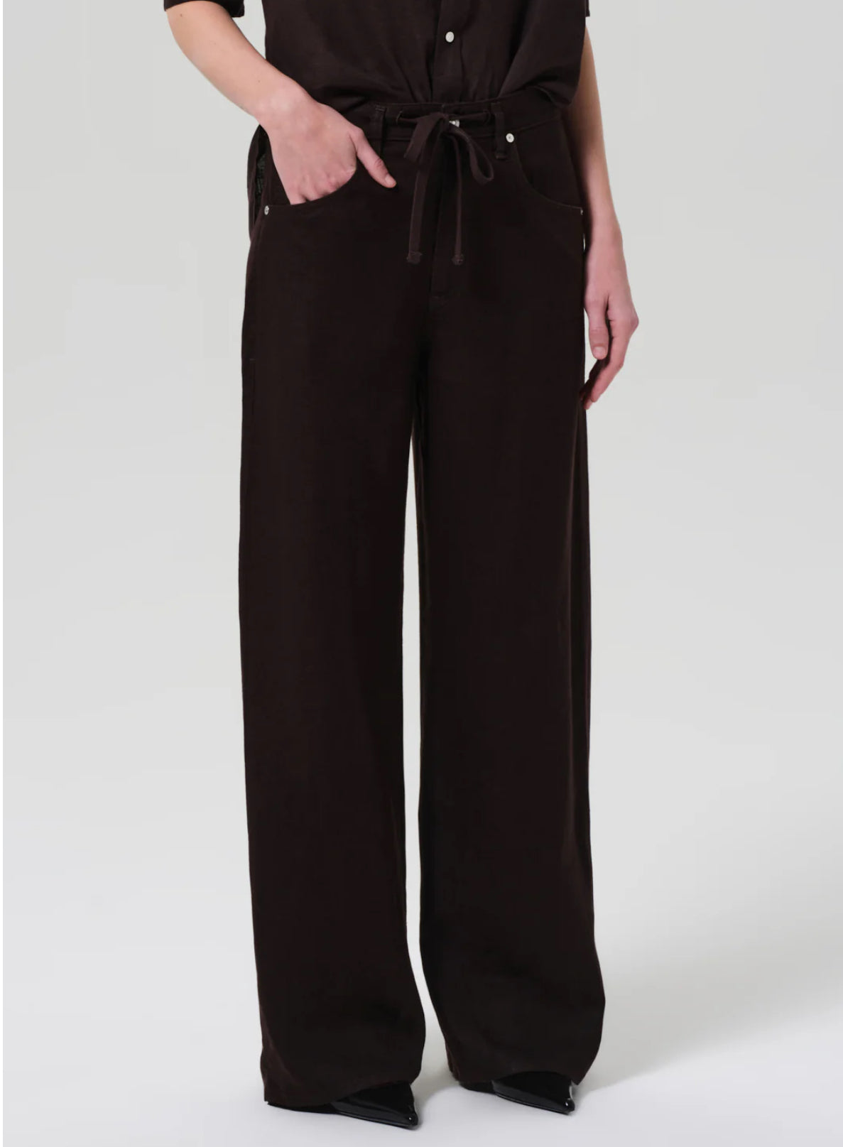 Brynn Drawstring Linen Trouser