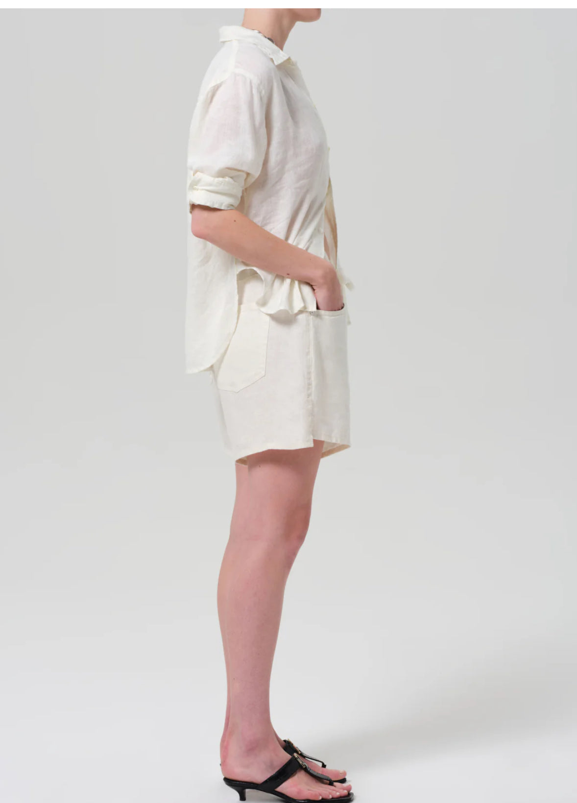 Brynn Drawstring Linen Short