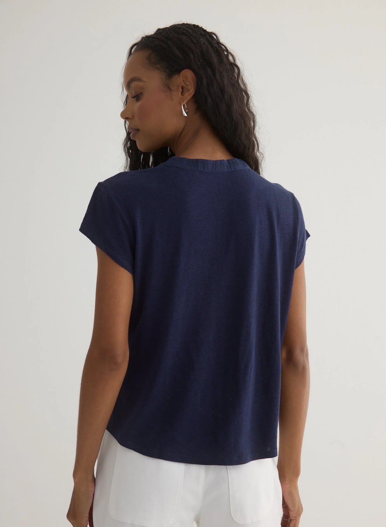 Short Sleeve Placket Pullover