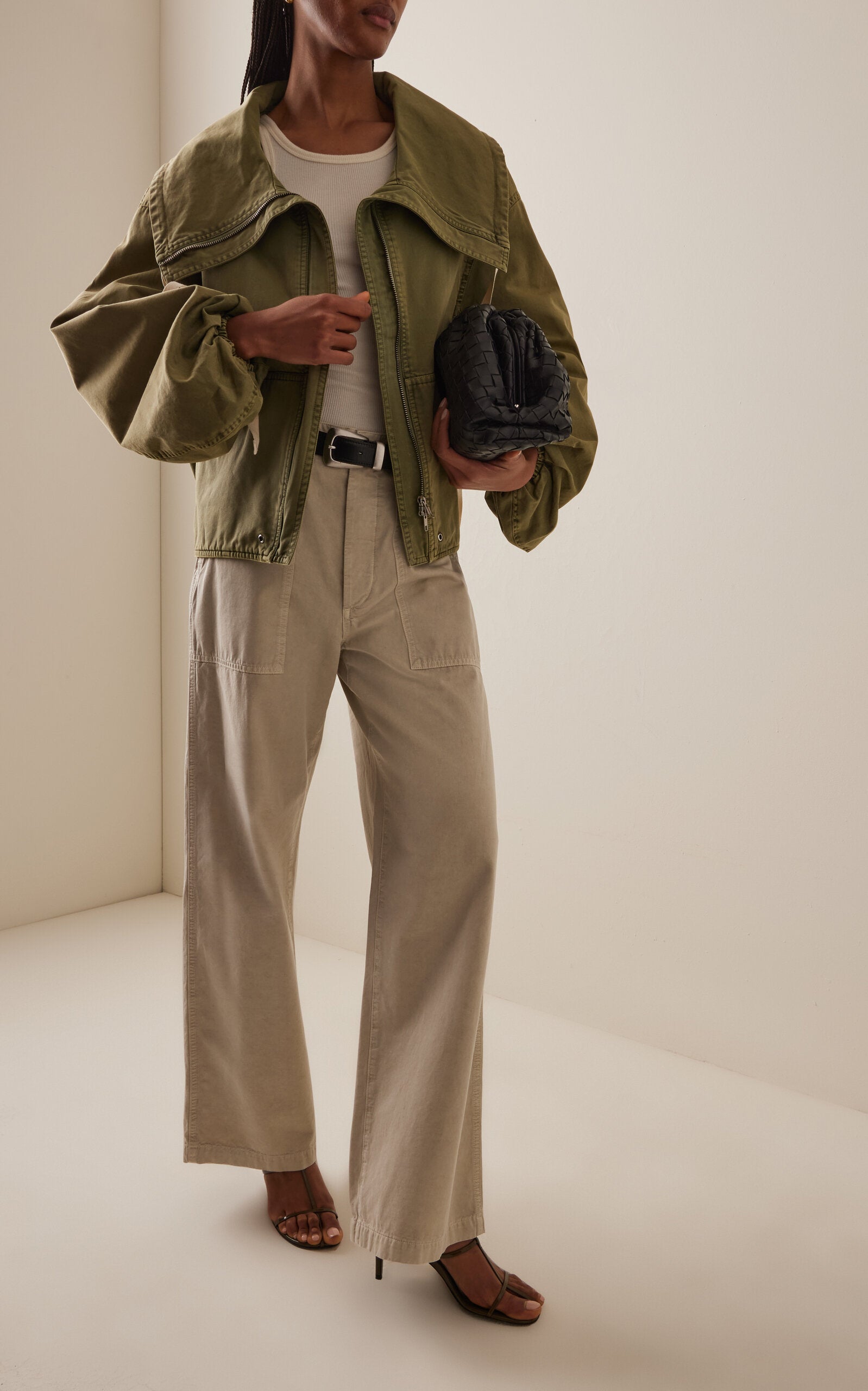 Yuna Twill Utility Pants | Pumice