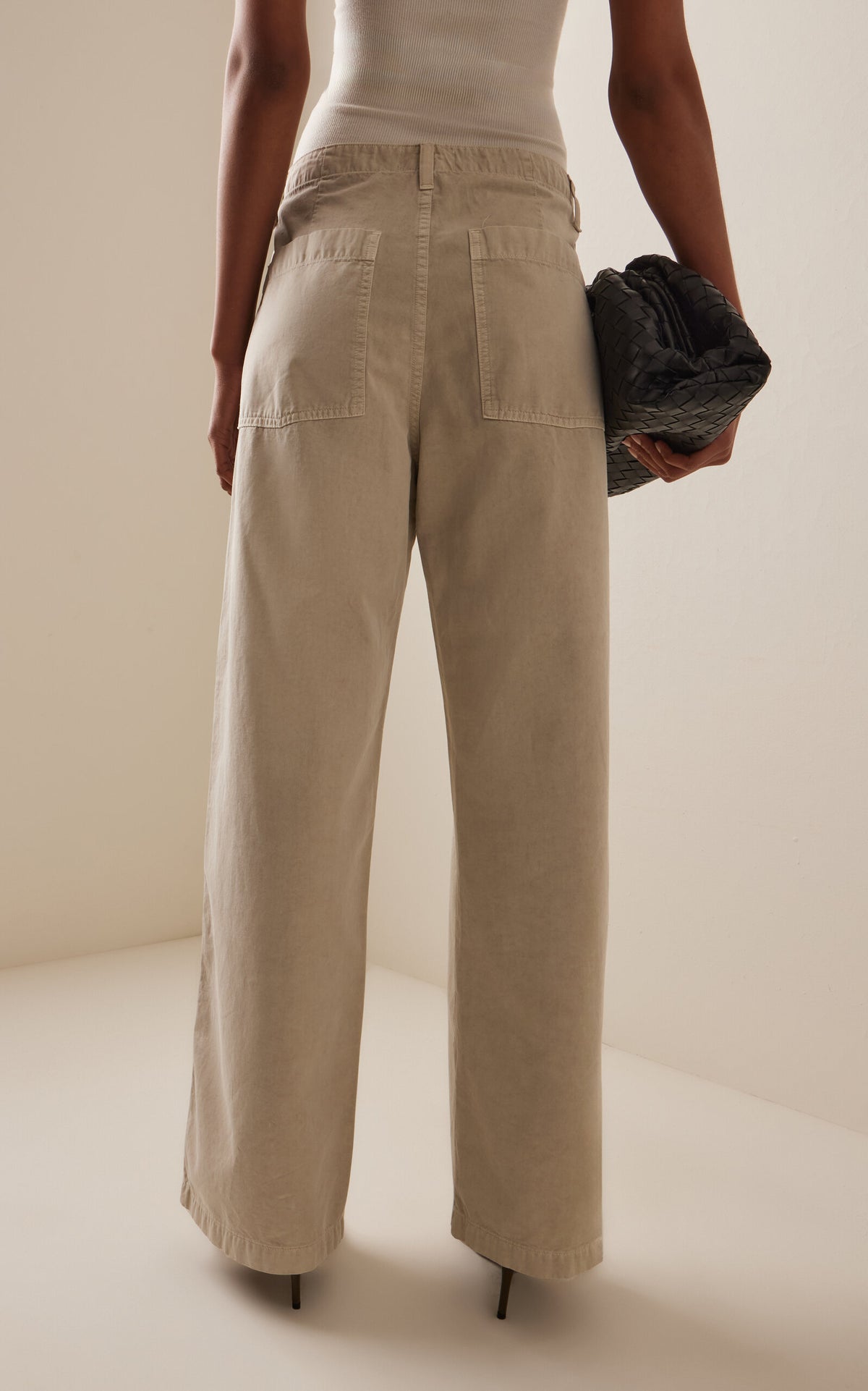 Yuna Twill Utility Pants | Pumice
