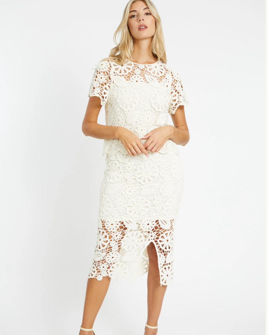 DAYA IVORY LACE SKIRT