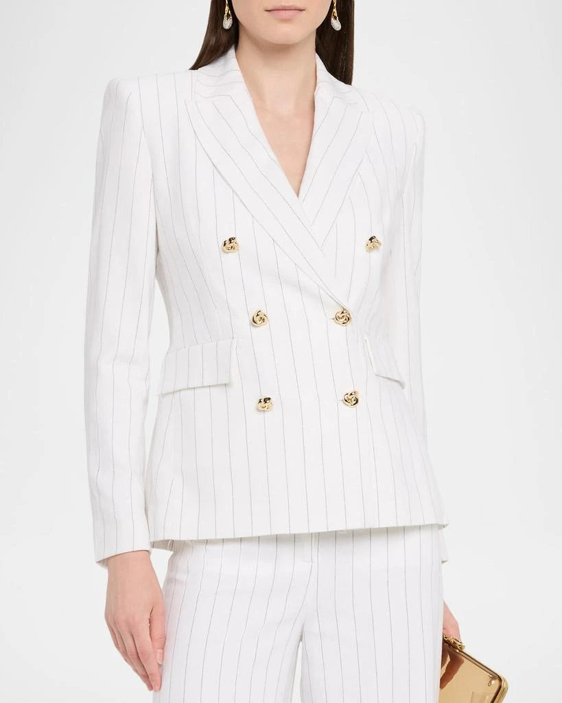 Arielle Pinstripe Double-Breasted Blazer
