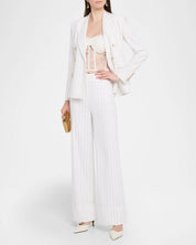 Arielle Pinstripe Double-Breasted Blazer