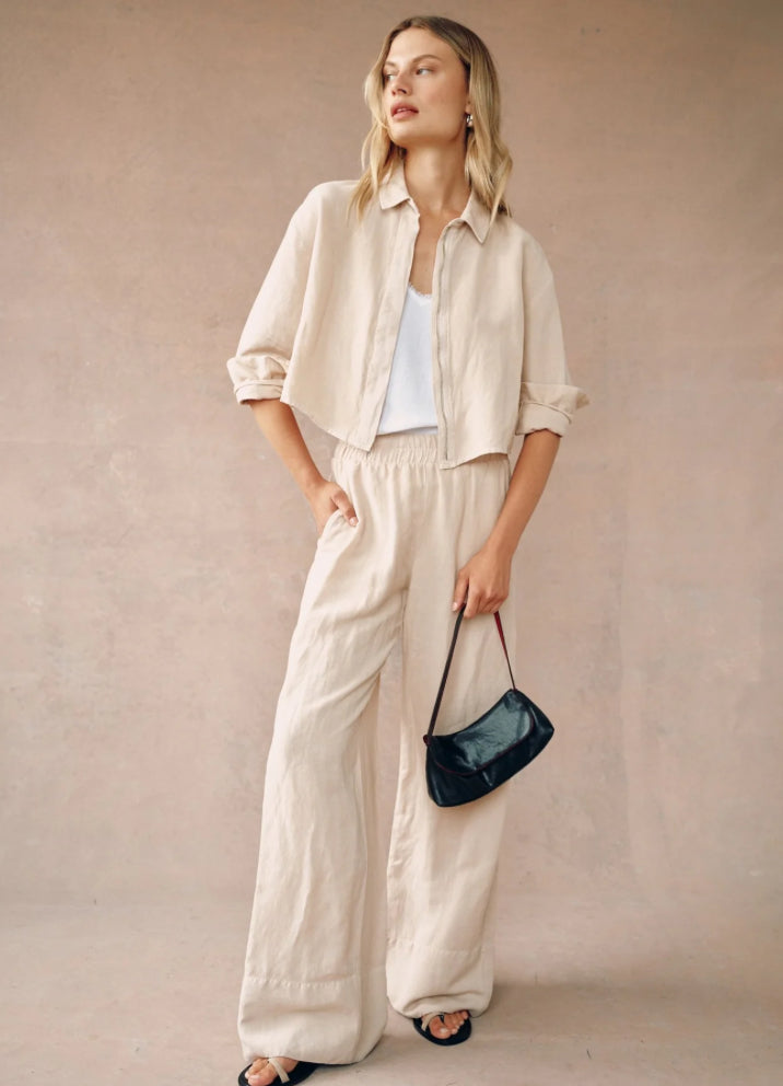 Oversized Cropped Shacket