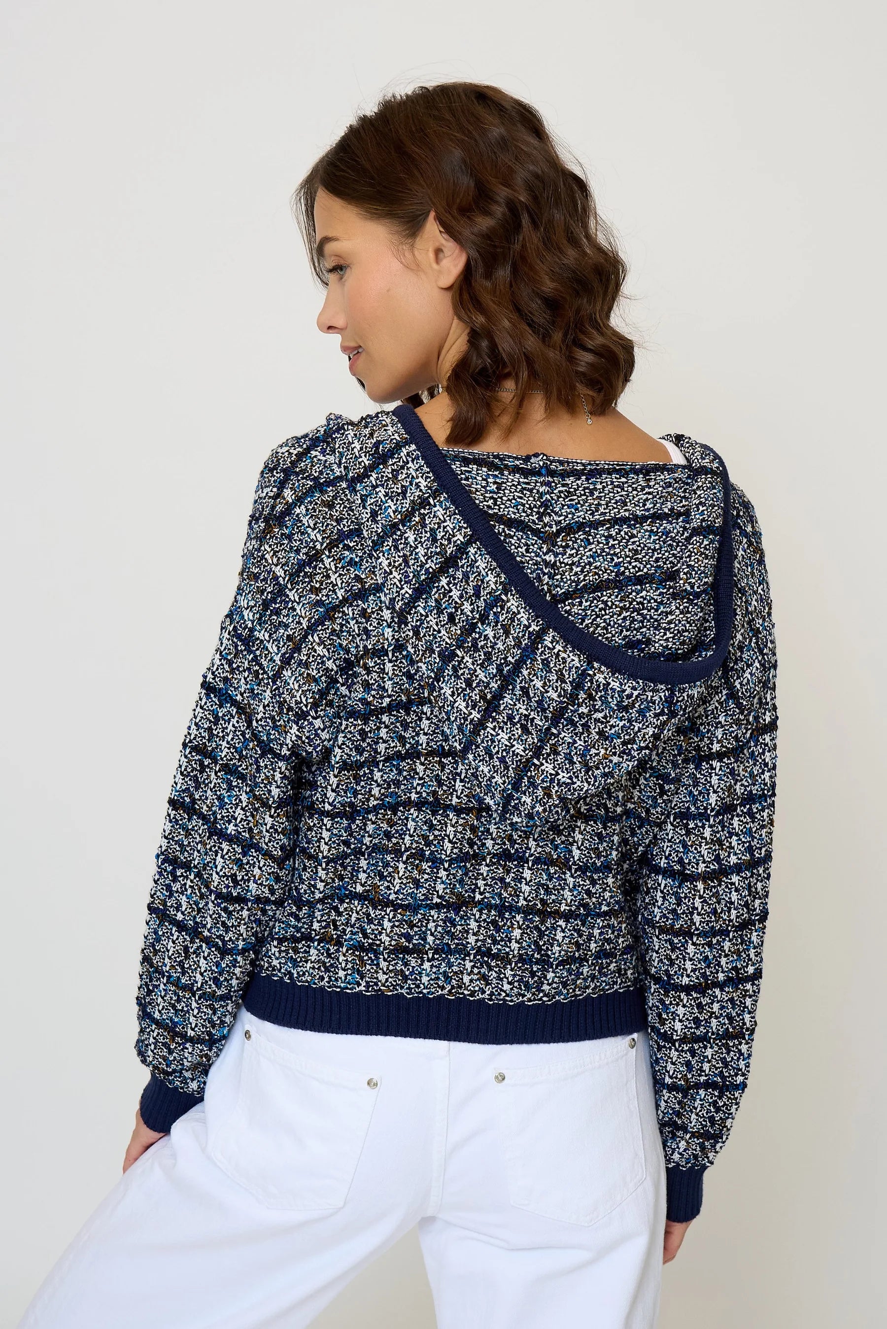 DYLAN TWEED SWEATER SHRUNKEN JACKET