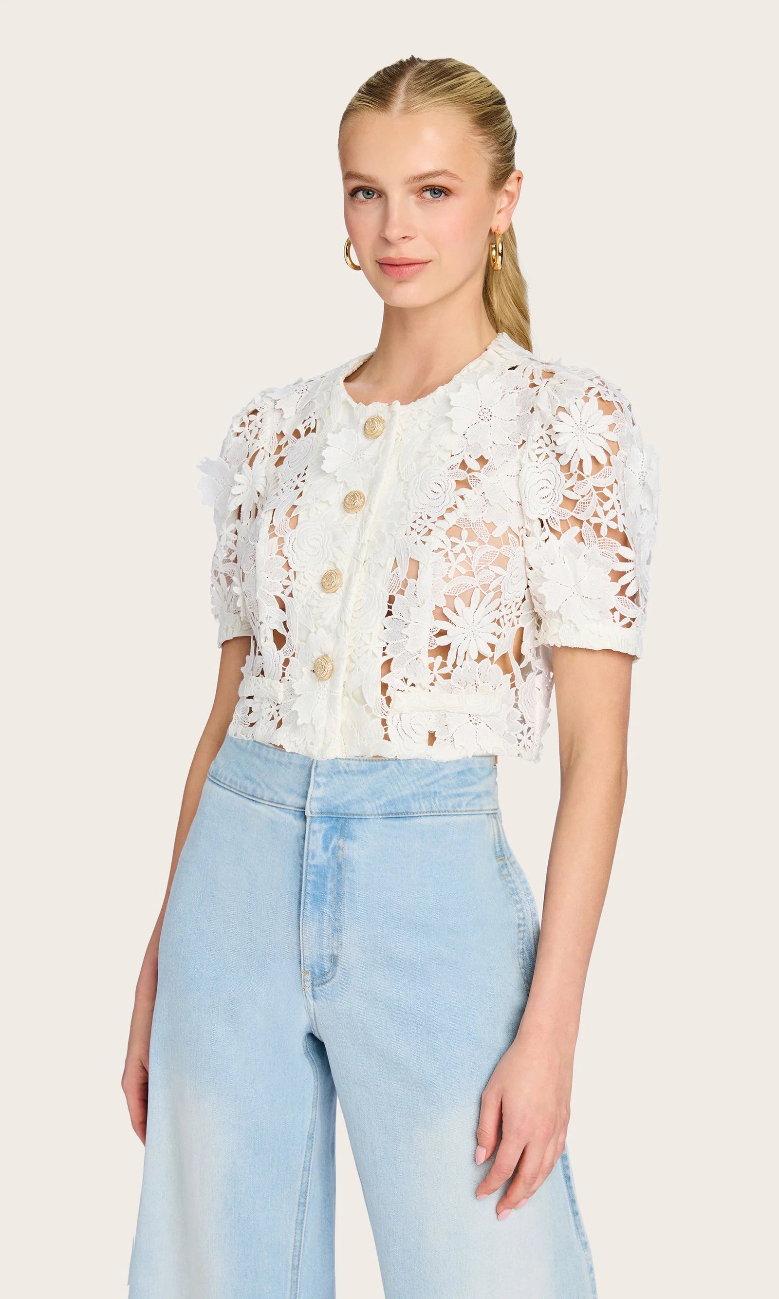 JOANIE 3D LACE JACKET