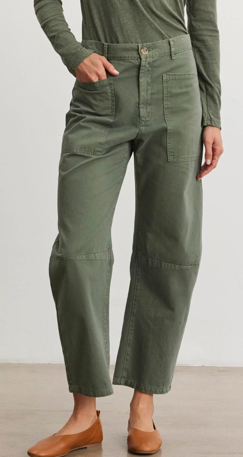 Brylie Sanded Twill Utility Pant