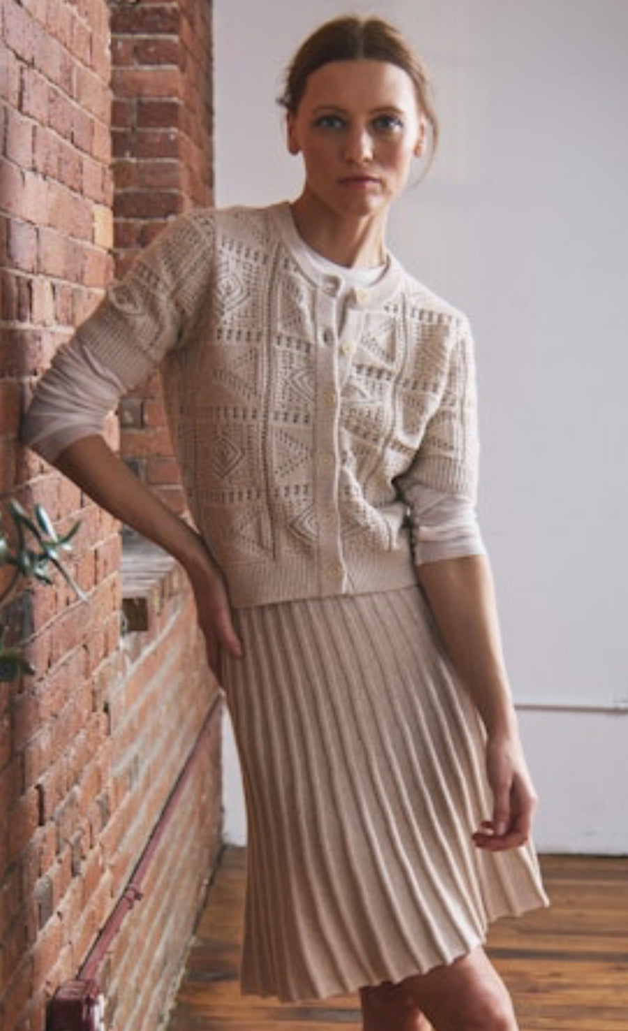 S/S Tile Stitch Cardigan