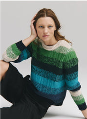 Ombre Stripe Links Crew