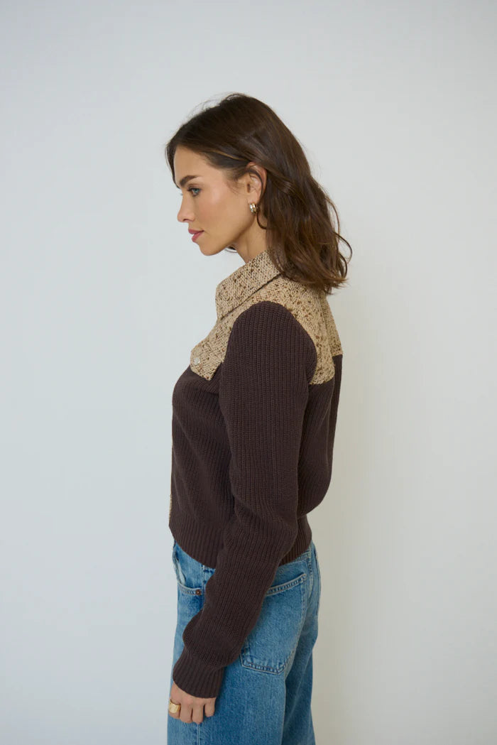 HALSEY TWEED AND SWEATER JACKET