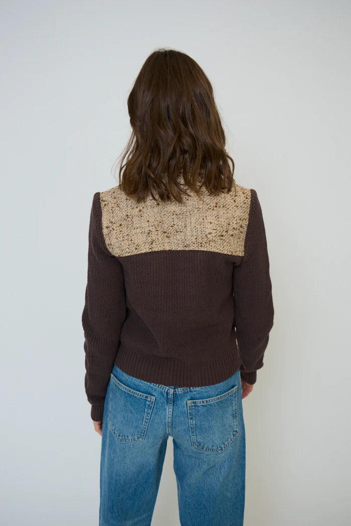 HALSEY TWEED AND SWEATER JACKET