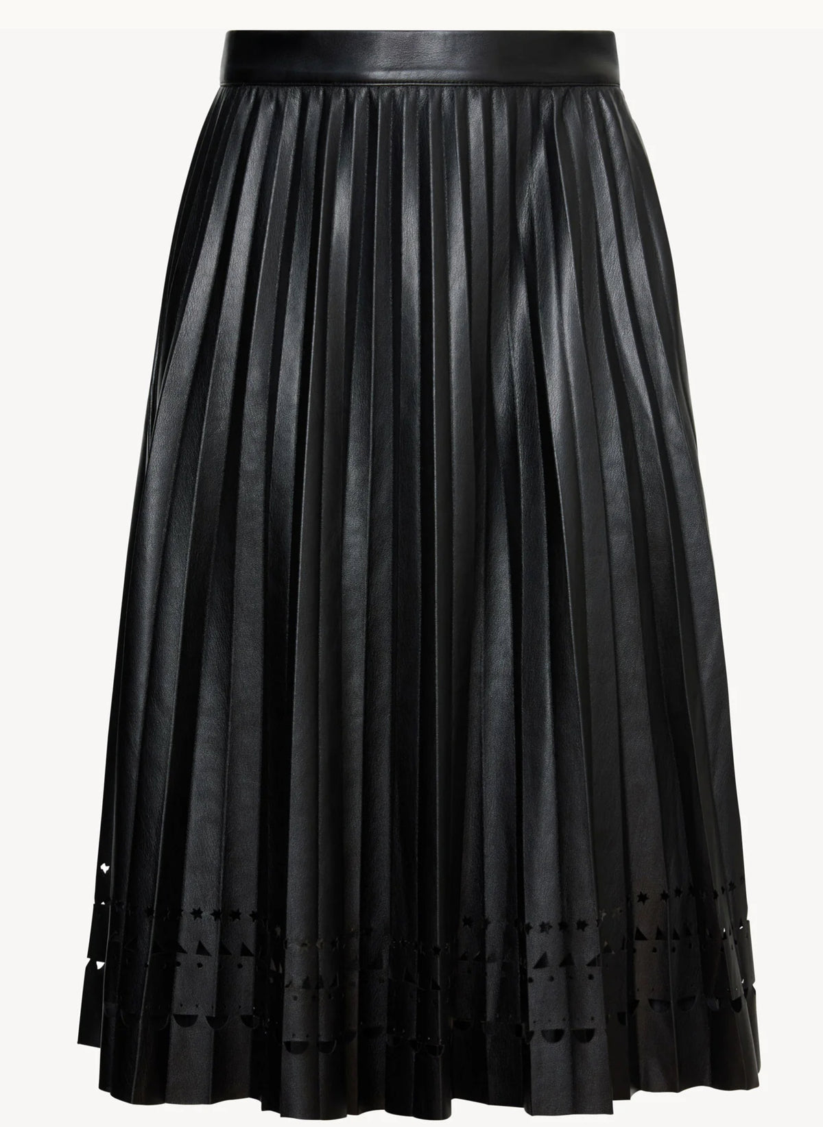 ALANA SKIRT IN BLACK VEGAN LEATHER