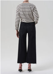 Palma Wide Leg Crop Raw Hem