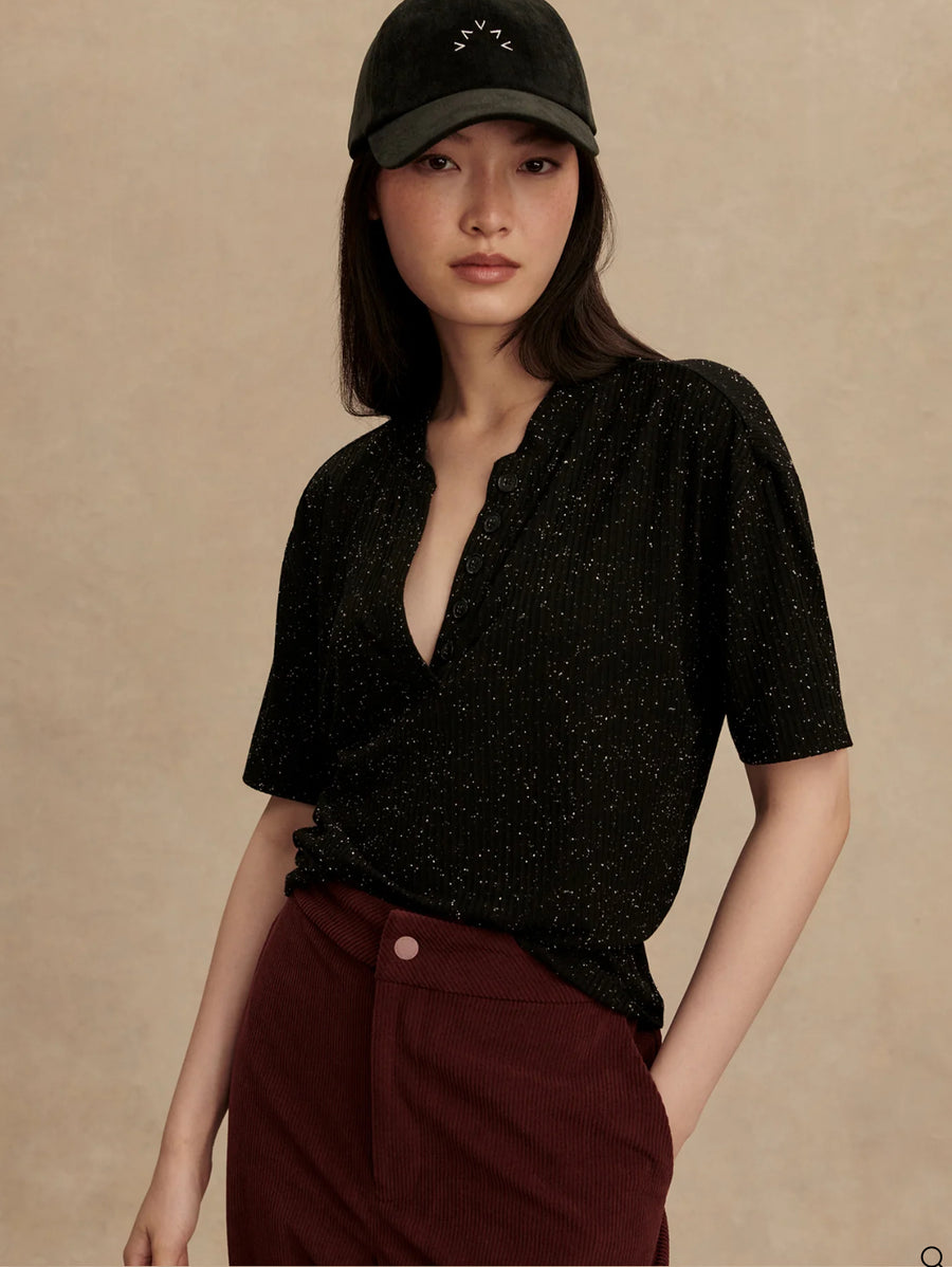 Odette Mock Placket Tee