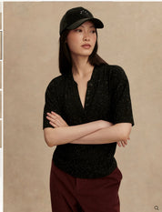 Odette Mock Placket Tee