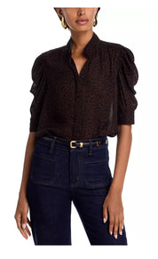 The Leopard Gillian Top in Leopard