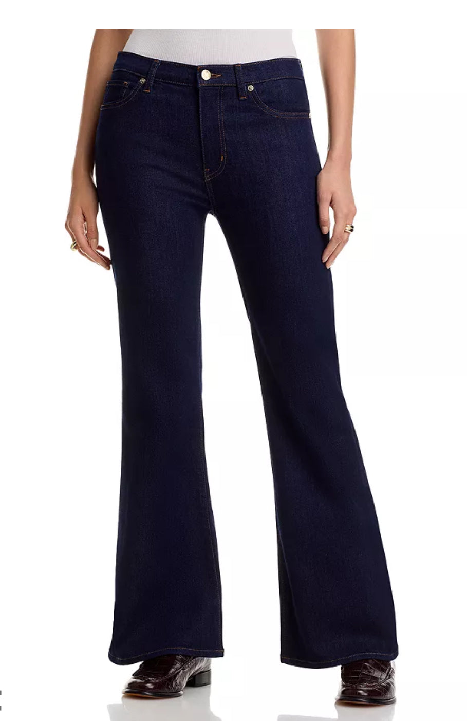 The Icon High Rise Flare Jeans in Rinse