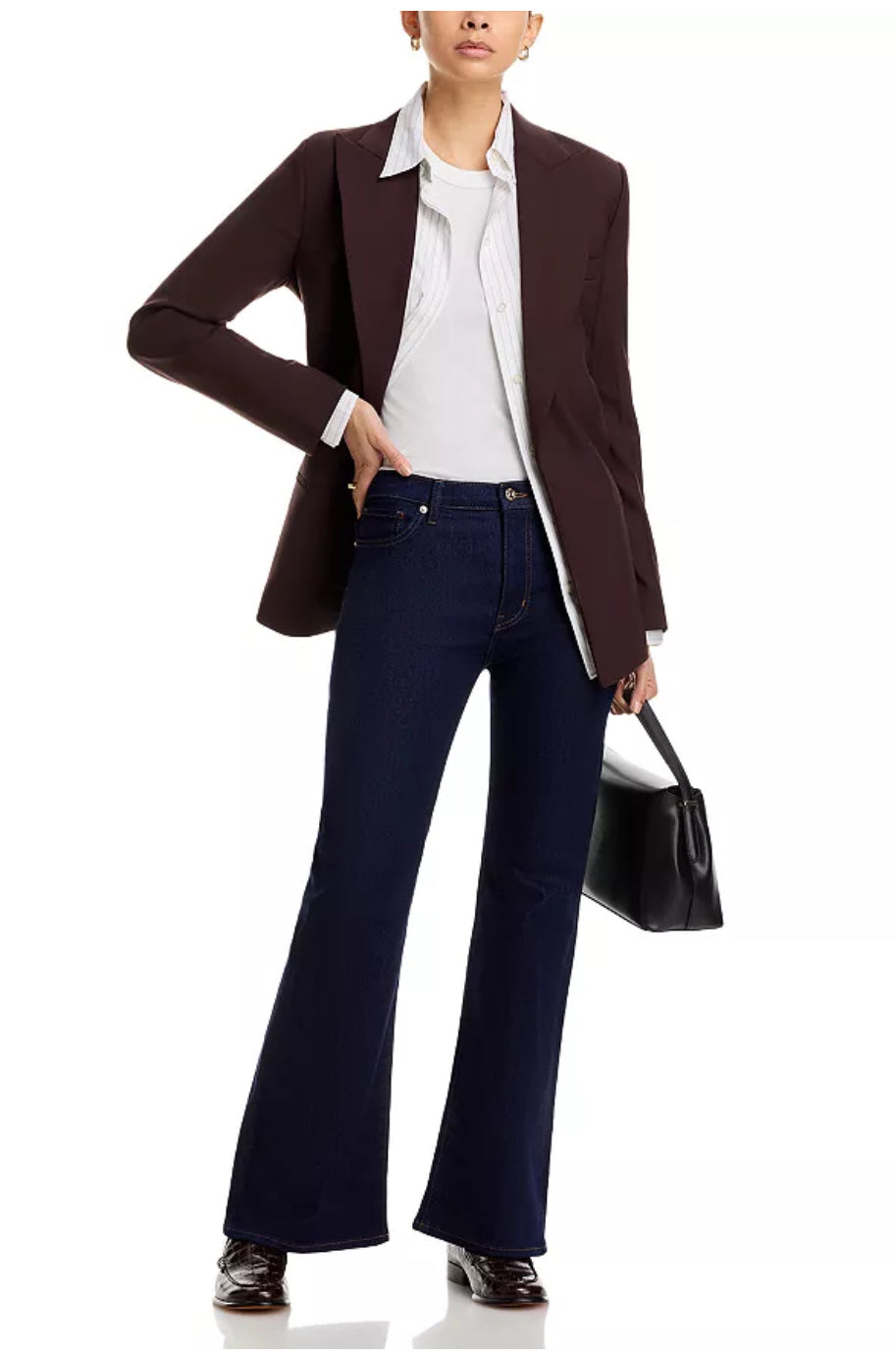 The Icon High Rise Flare Jeans in Rinse