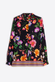BLACK FLORAL PRINT SHIRT